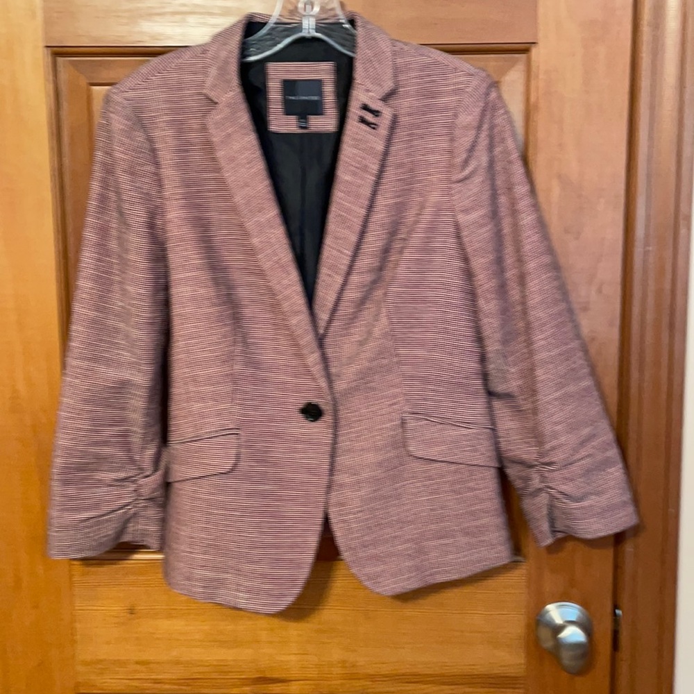 The LIMITED tweed lined blazer with faux pockets